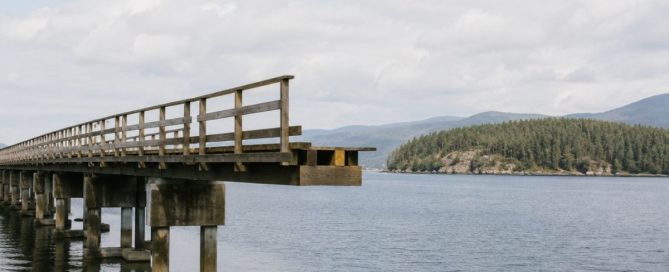 An unfinished wooden bridge ending before reaching the opposite shore, symbolizing why intentions and promises alone are not enough for recovery.